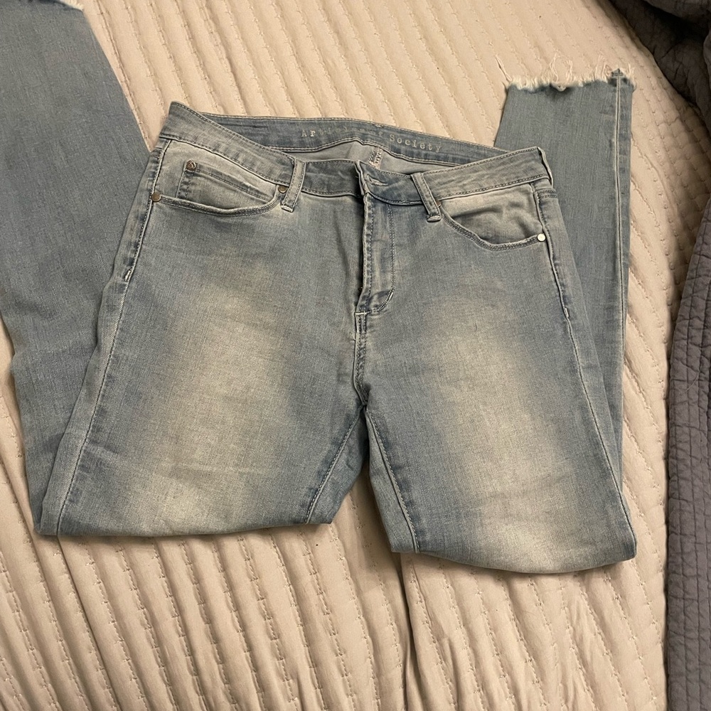 Articles Of Society Light Blue Ankle Jeans